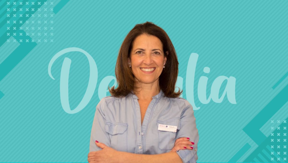 Eva López de Castro, presidenta de la Federación Española de Higienistas Dentales y delegada Internacional en IFDH y EDHF (Montaje Consalud)