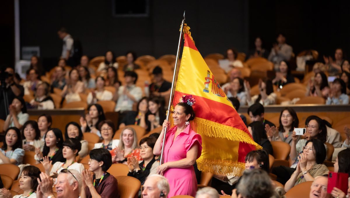 Eva López de Castro, presidenta de HIDES, única representante española en el Simposio Internacional de Higiene Dental (Foto cedida a ConSalud)