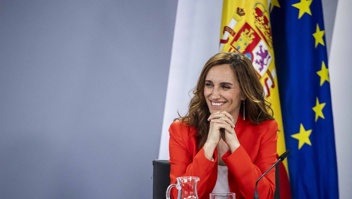 La ministra de Sanidad, Mónica García, en rueda de prensa en el Consejo de Ministros (foto: Moncloa)