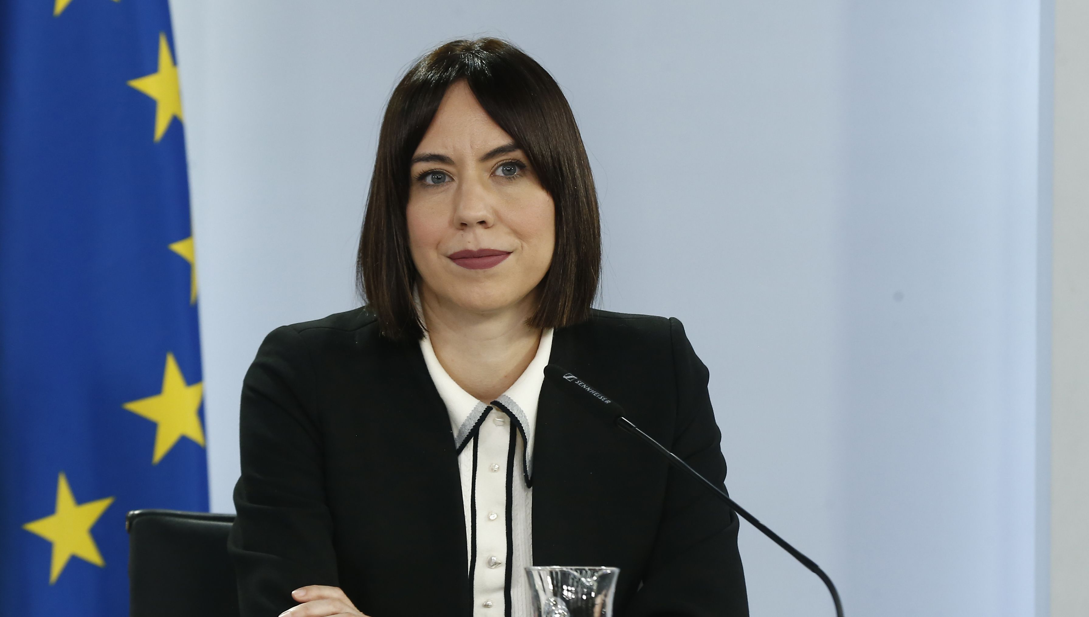 Diana Morant en la rueda de prensa posterior al Consejo de Ministros (Foto. Moncloa)