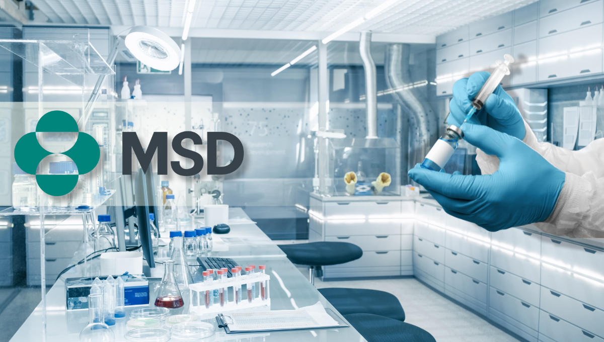 Laboratorio y logo de MSD (Foto: Montaje)