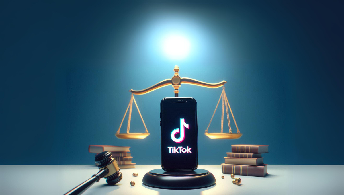 TikTok a juicio (Foto: IA Microsoft)