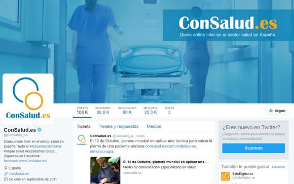 ConSalud.es, verificado por Twitter