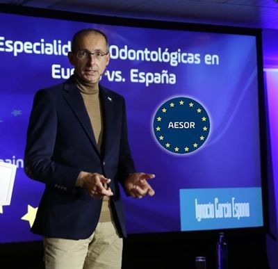 Dr. Ignacio García Espona, Presidente de la Asociación Española de Ortodoncistas (AESOR) (Montaje Consalud)