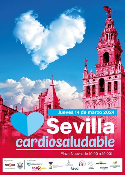 Cartel Jornada Cardiovascular Sevilla (Foto. Cofares)