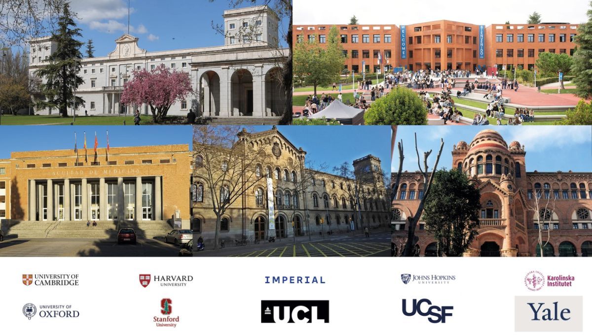 Mejores universidades del mundo y de España para formarse en Medicina (Montaje Consalud)