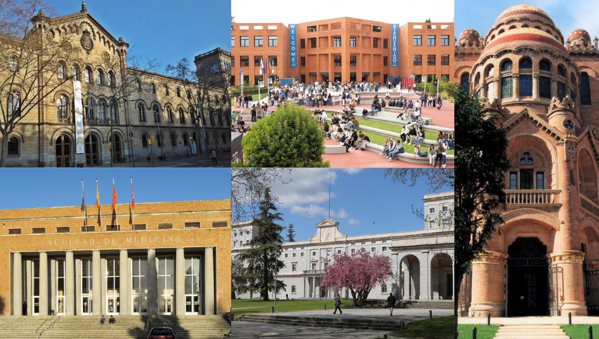Mejores universidades privadas de España para estudiar Medicina (Montaje Consalud)