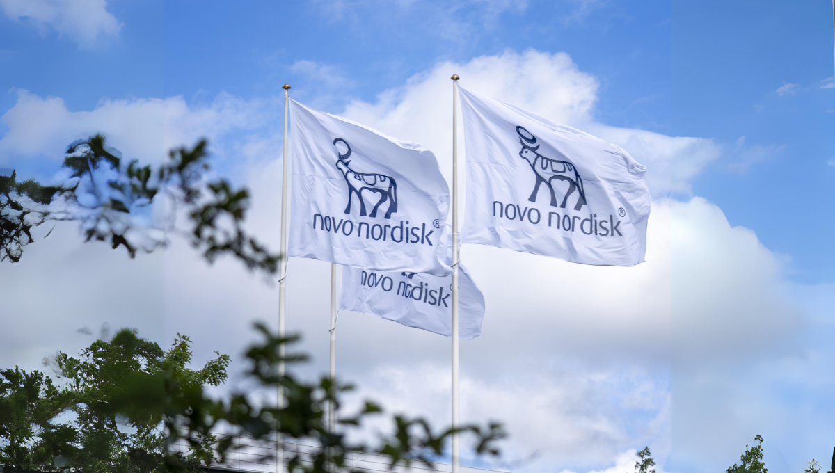 Banderas con logo de Novo Nordisk (Foto: Novo Nordisk)