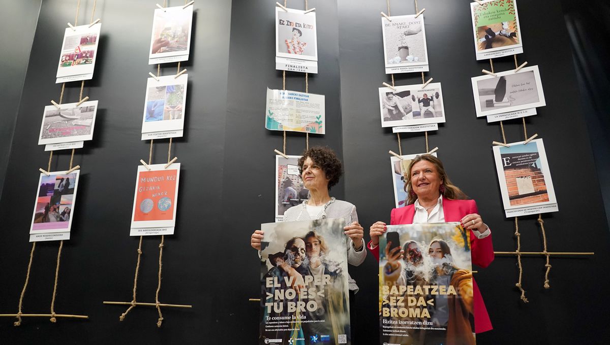 Osakidetza lucha contra el vapeo en los más jóvenes con una nueva campaña, con motivo del Día Mundial sin Tabaco (Foto: Gobierno Vasco)