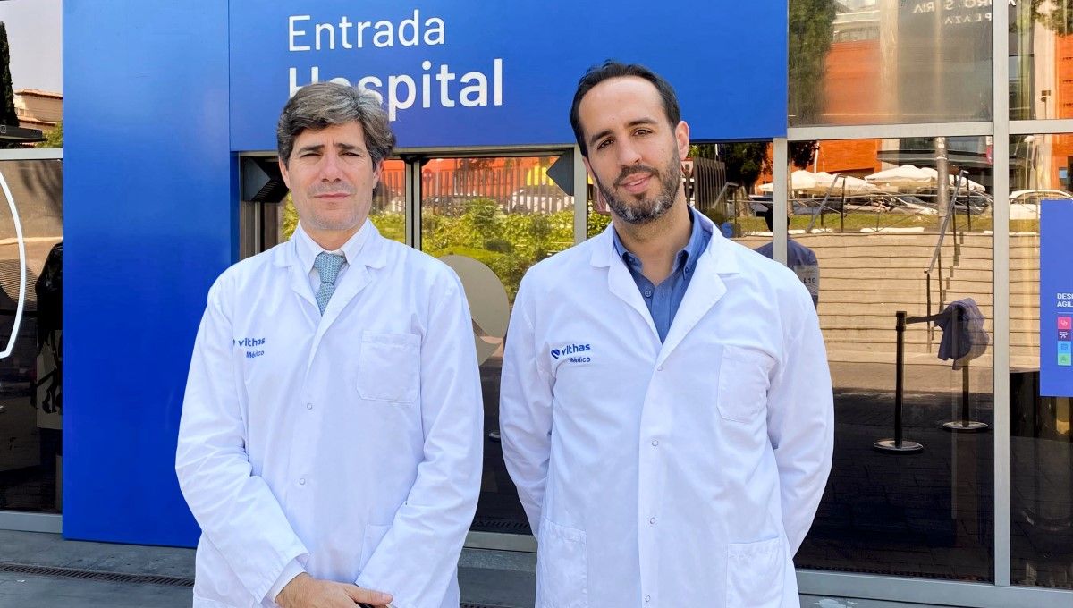 Dres. Alberto Pérez Lanzac y Eduardo Useros (Foto. Hospital Universitario Vithas Madrid)