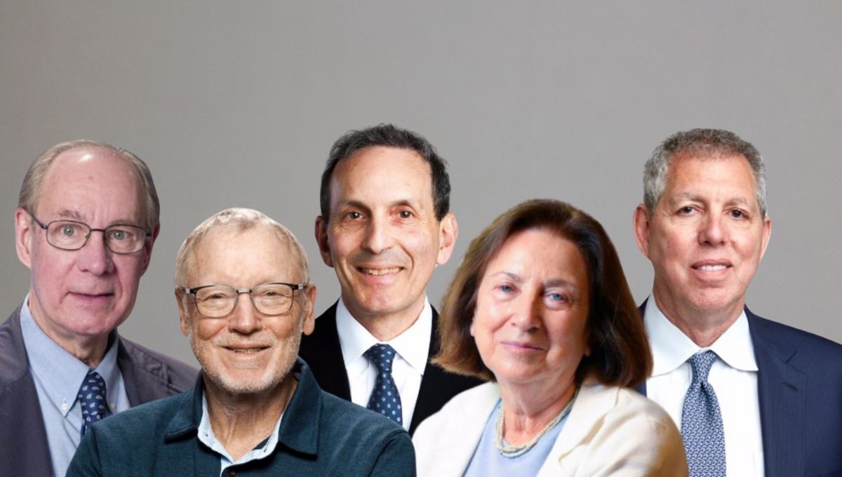 Los cinco líderes mundiales en el campo de la endocrinología premiados (Foto. Montaje)