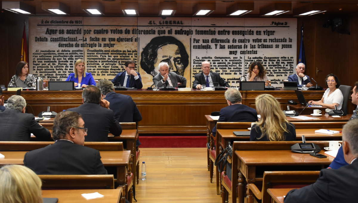La presidenta del Congreso de los Diputados, Francina Armengol, ha comparecido ante la Comisión de Investigación del Senado por el 'caso Koldo' (Foto: Senado)
