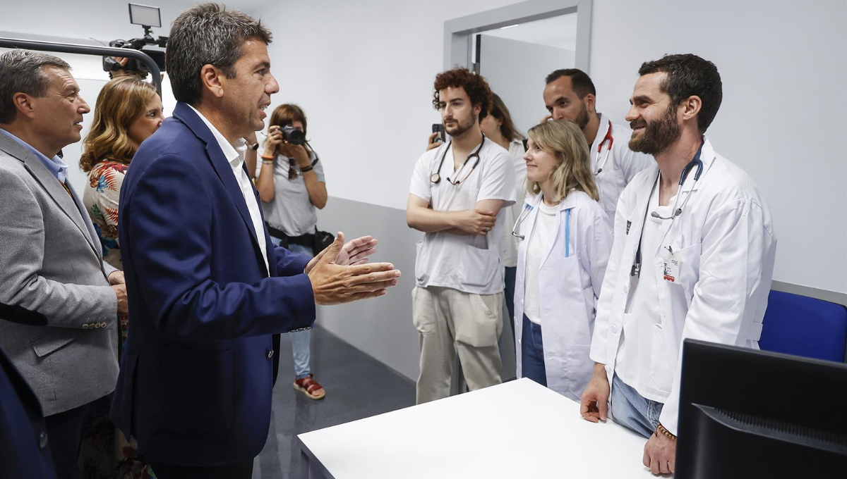 Carlos Mazón asiste a la apertura del nuevo Centro de Salud de Malilla (Foto:  Rober Solsona/EP)
