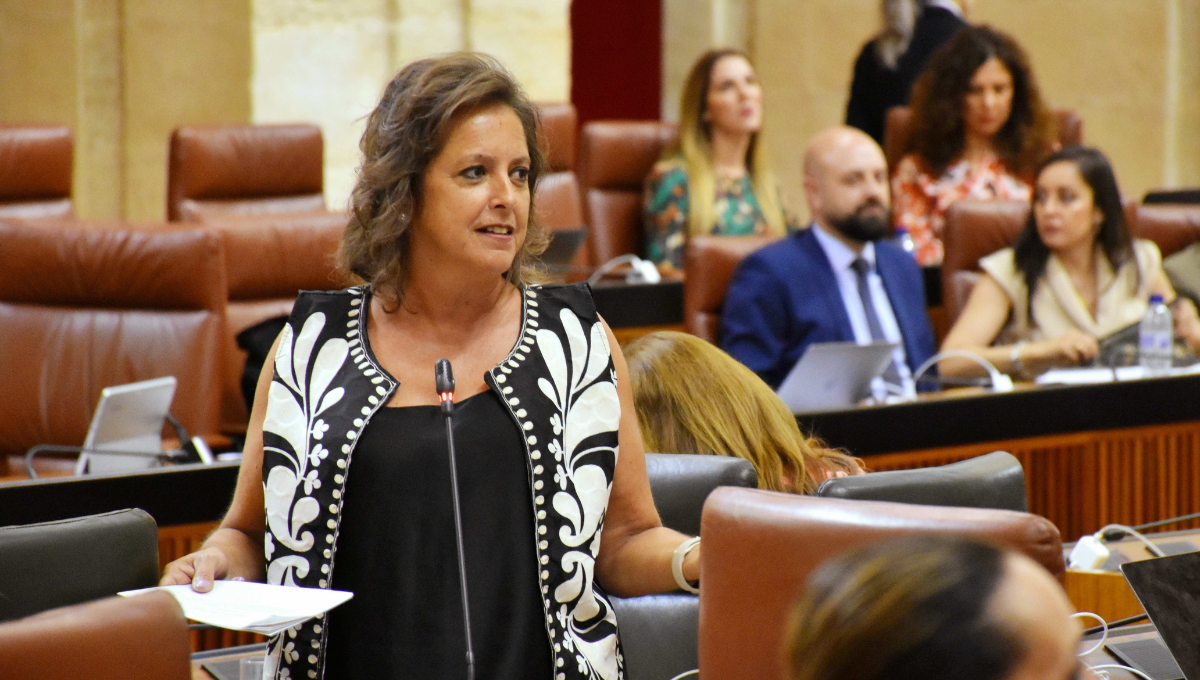Catalina García en el Parlamento (Foto: Junta de Andalucía)