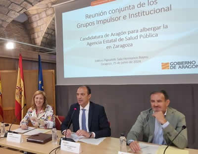 El consejero de Sanidad ofrece el Pabellón de Aragón de la Expo como sede de la Agencia Estatal de Salud Pública (Fuente Aragón Hoy)