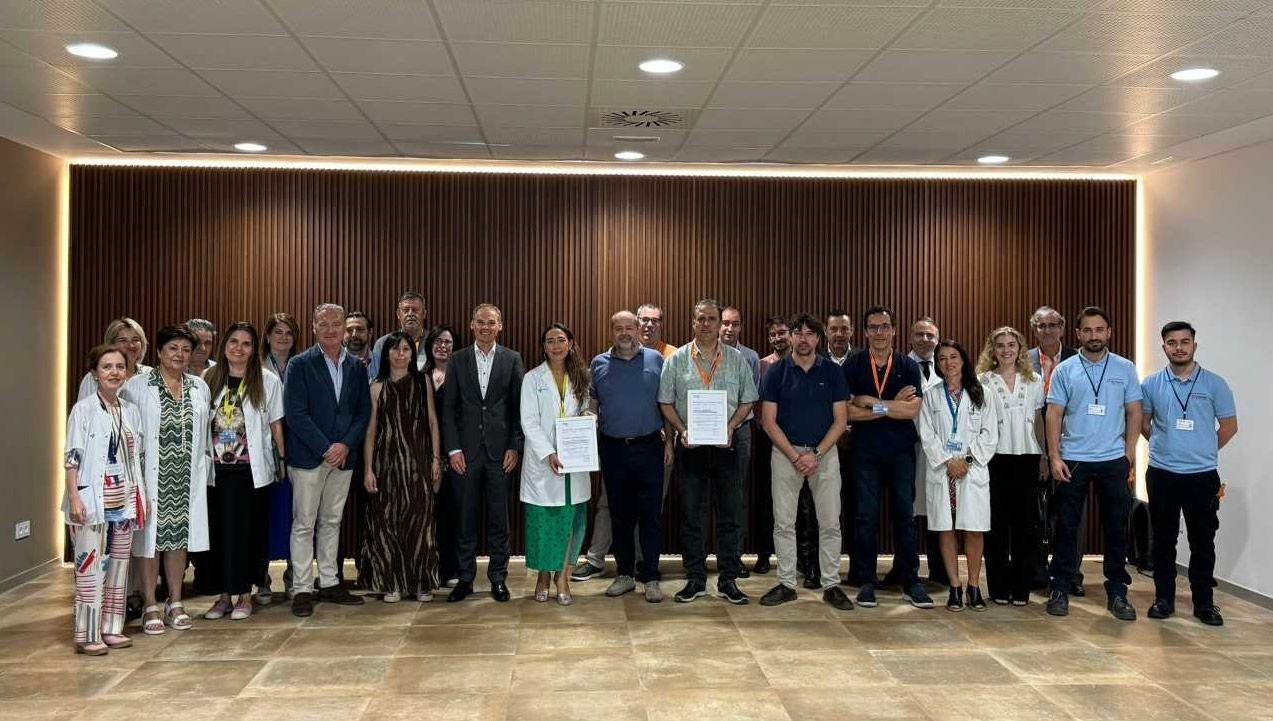 El Complejo Asistencial de Salamanca recibe el Sello de Excelencia en Gestión de Gases Medicinales. (Foto. ALH)