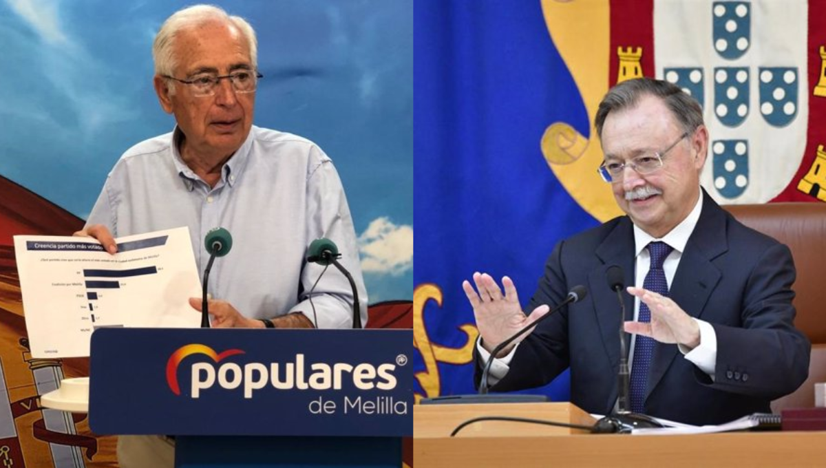 El presidente de Melilla, Juan José Imbroda, y el presidente de Ceuta, Juan Jesús Vives. (EP)