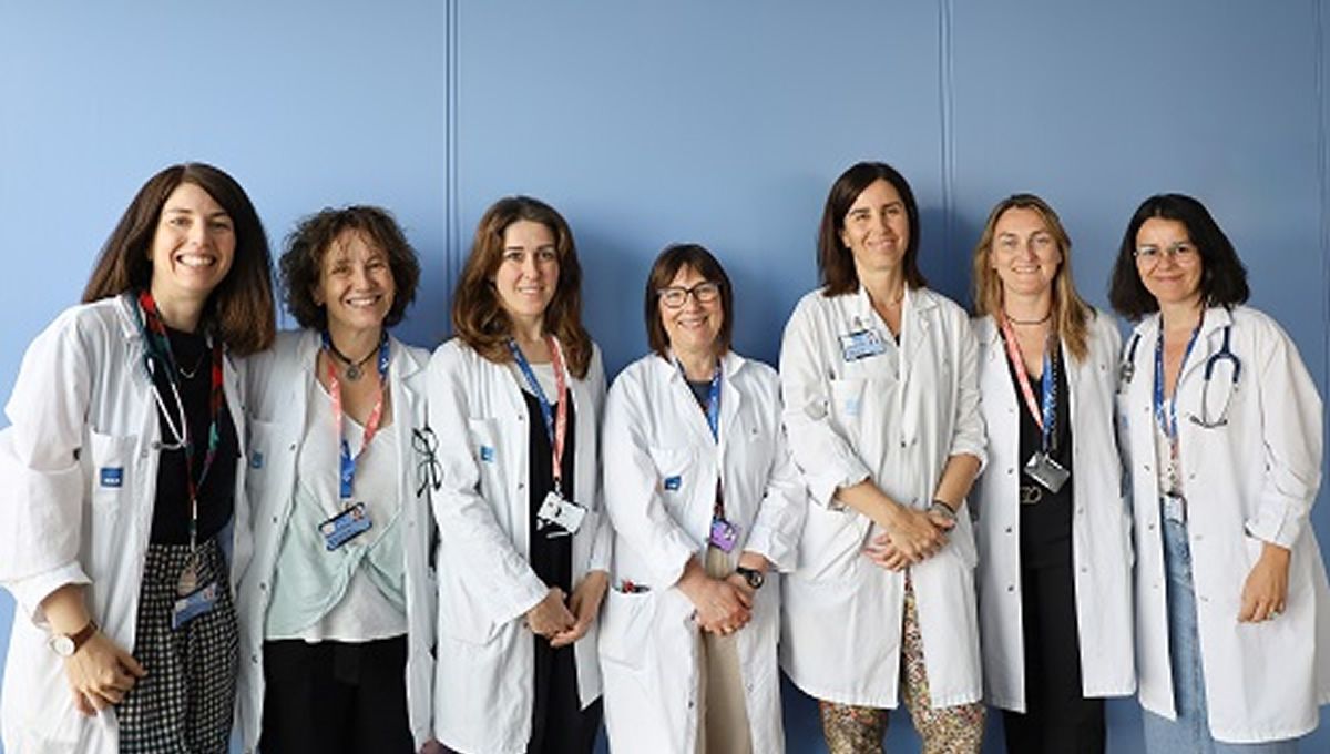 De izquierda a derecha, Joana Vidal, Gemma Mancebo, Ester Miralpeix, Montse Bonilla, Sandra Alonso, Marta Pascual y Cristina Álvarez (Foto: Hospital del Mar)
