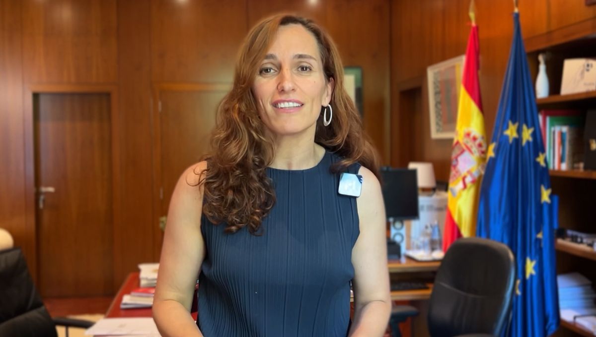 Mónica García durante el anuncio de la oferta de plazas FSE 2025 (Fuente: Ministerio de Sanidad)