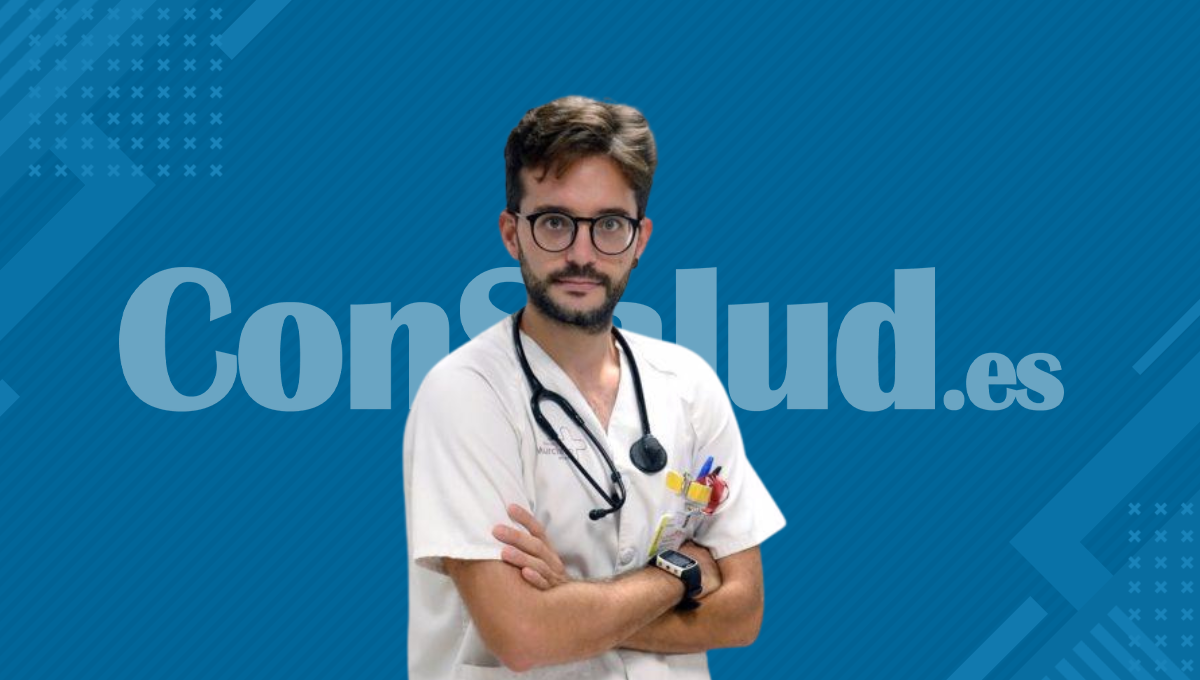 El Dr. Domingo Antonio Sánchez, representante nacional de médicos jóvenes del CGCOM (Montaje Consalud)