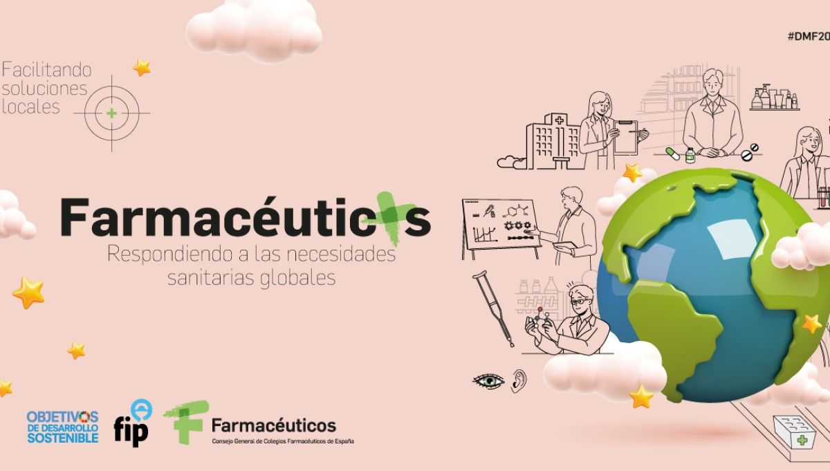 Cartel oficial del Día Mundial del Farmacéutico del Colegio de Farmacéuticos de España (Foto. Colegio de Farmacéuticos)