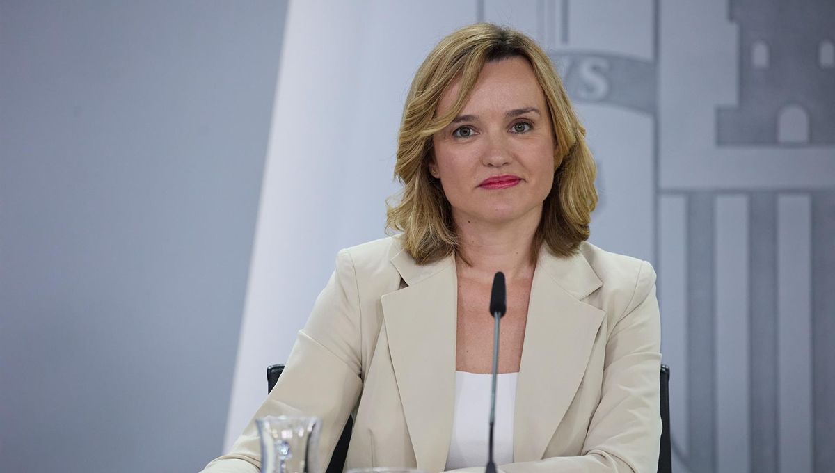 Pilar Alegría, portavoz del Gobierno, en rueda de prensa tras el Consejo de Ministros (Foto. EP)