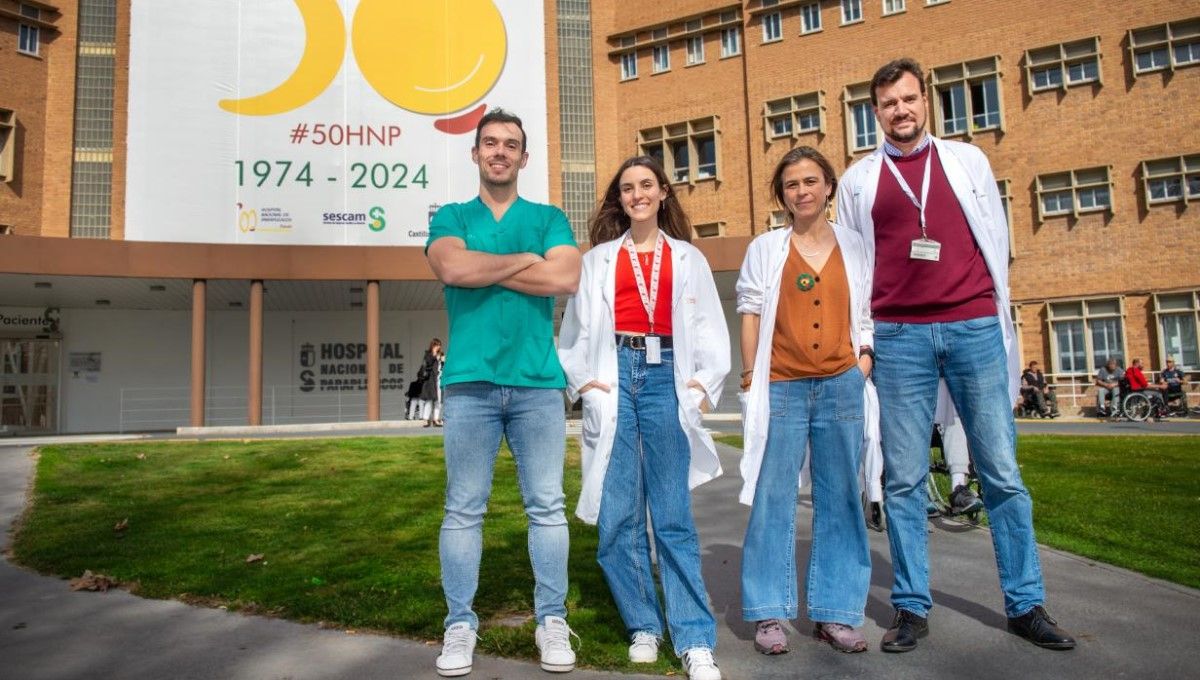 El equipo de investigadores, autores del estudio que sugiere la utilización de células madre en el tratamiento de la isquemia periférica (Foto. Castilla La Mancha)