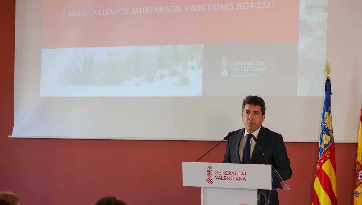 Mazón destaca la creación de 22 unidades de salud mental en centros educativos para avanzar en la detección y prevención en edades tempranas. (Foto: GVA)