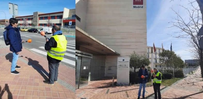 Mediciones realizadas en la Comunidad de Madrid. Fuente Estudio piloto sobre la exposición ambiental a Campos Magnéticos de Frecuencias Extremadamente Bajas (CM FEB)