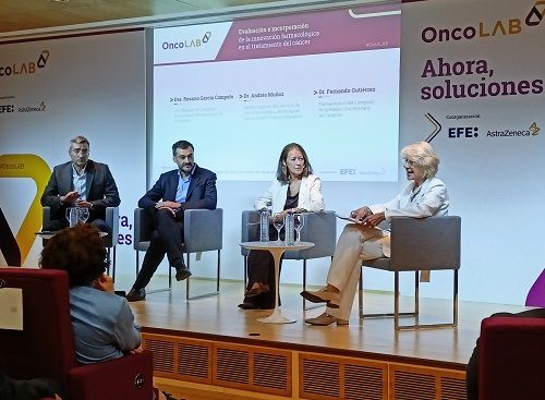 Momento de la presentación de OncoLAB presenta el documento de consenso para el registro de datos en cáncer de vanguardia (Fuente ConSalud)