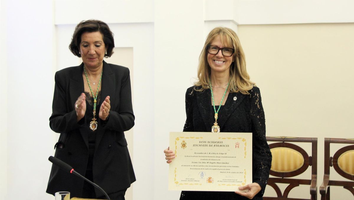 La profesora María Ángeles Moro Sánchez ha ingresado como Académica de Número en la Real Academia Nacional de Farmacia (Fuente RANF)