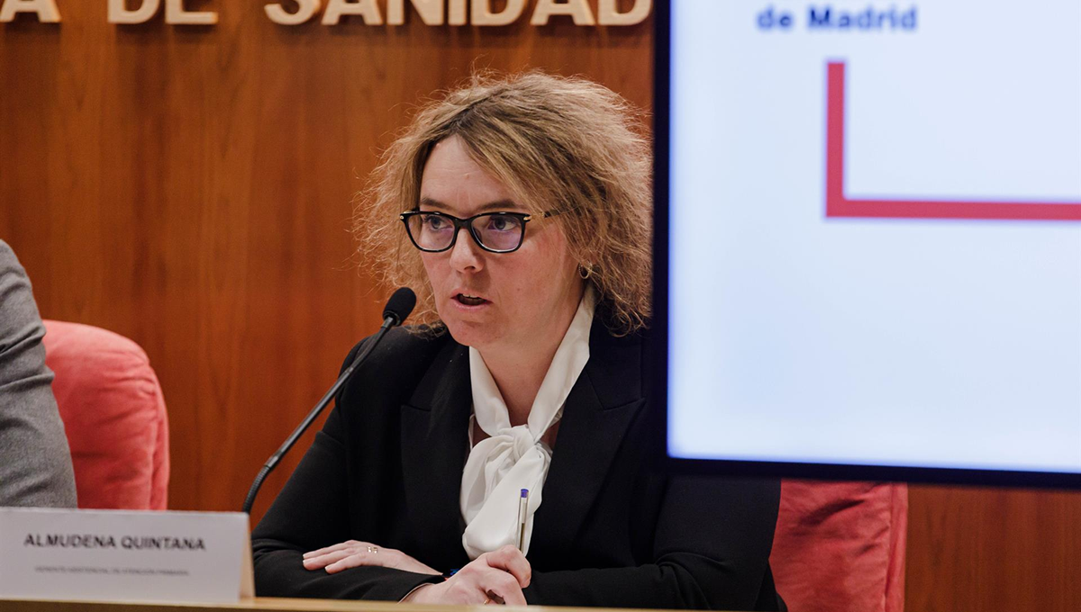 La gerente asistencial de Atención Primaria del Servicio de Salud de la Comunidad de Madrid, Almudena Quintana (Foto: Carlos Luján/EP)