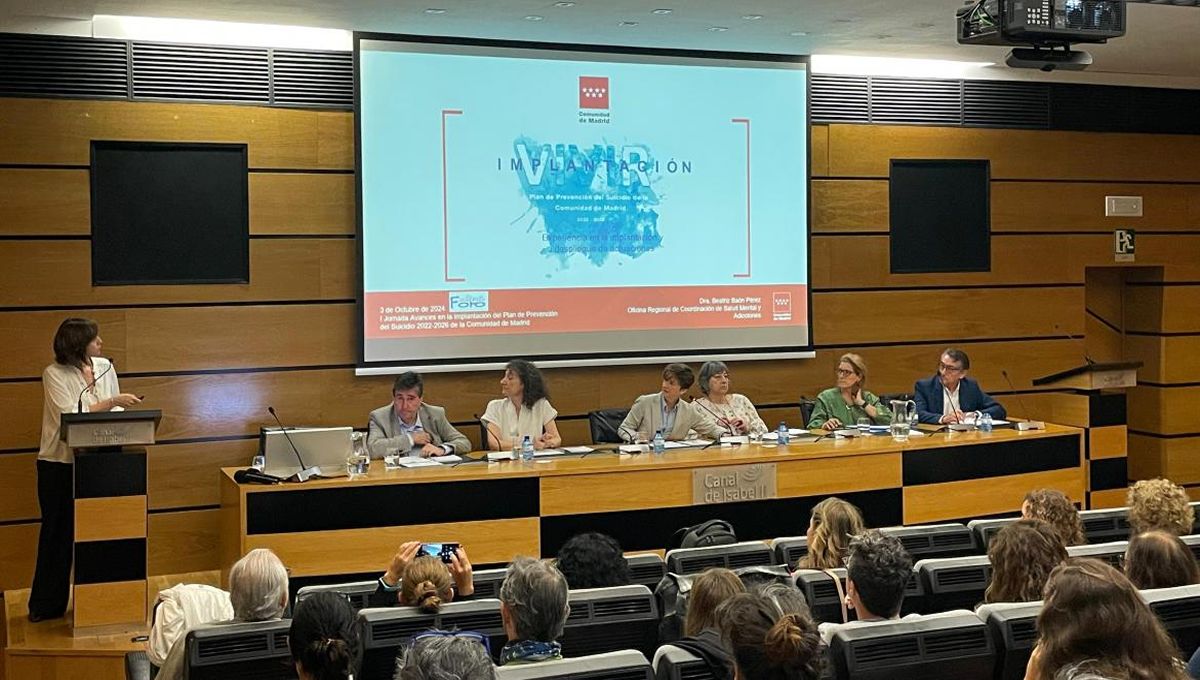  Jornada para la implantación del Plan de Prevención del Suicidio en Madrid (Foto: Comunidad de Madrid)