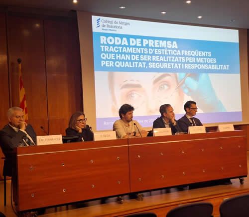 Rueda de prensadel CoMB sobre el intrusismo profesional médico (Foto: EP)