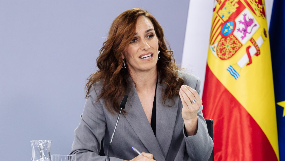 La ministra de Sanidad, Mónica García, en una comparecencia ante los medios. (EP)