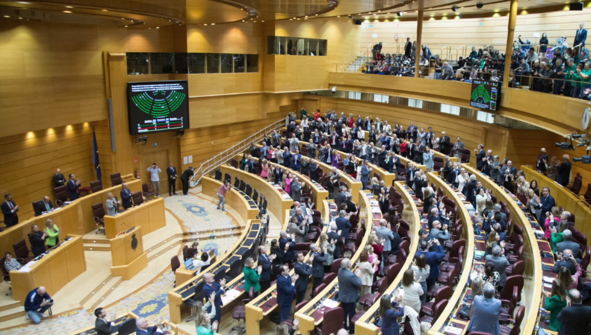 Sesión de aprobación en el Senado de la ley ELA. (Senado)