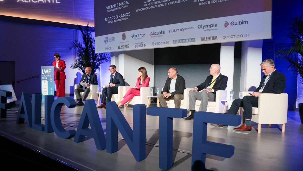 Mesa de debate sobre envejecimiento y lonjevidad en el Longevity World Forum Alicante (Foto. LWF) 