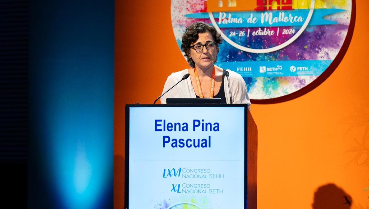 Elena Pina, especialista en Hematología, Trombosis y Hemostasia del Hospital Universitario de Bellvitge. (Foto: SEHH)