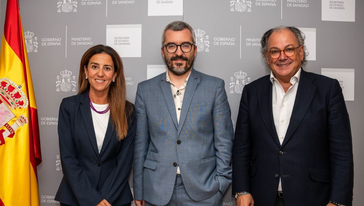 Mar Fábregas, Javier Padilla y Ángel Luis Rodríguez en la reuinón (Foto. AESEG)