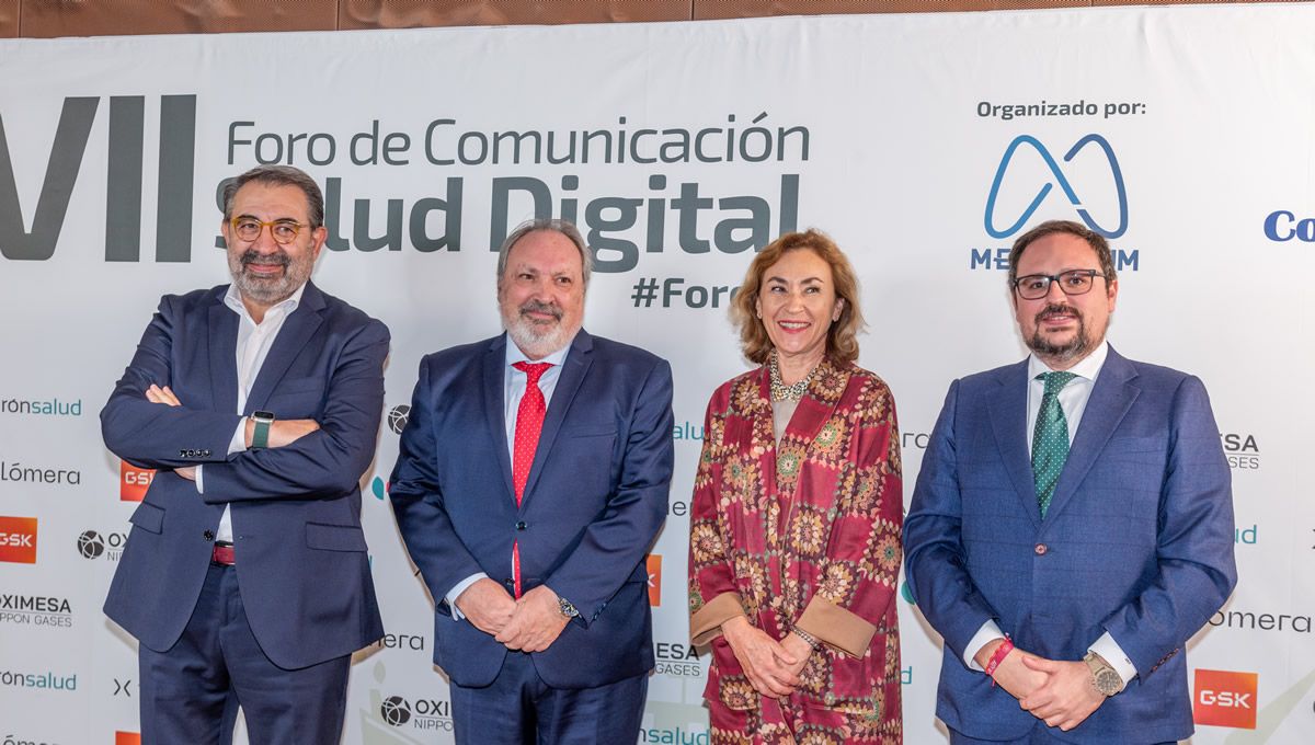 Los consejeros de Sanidad de Castilla-La Mancha y La Rioja, Jesús Fernández y María Martín, a su llegada al Foro de Comunicación Salud Digital. (Foto: Oscar Frutos)