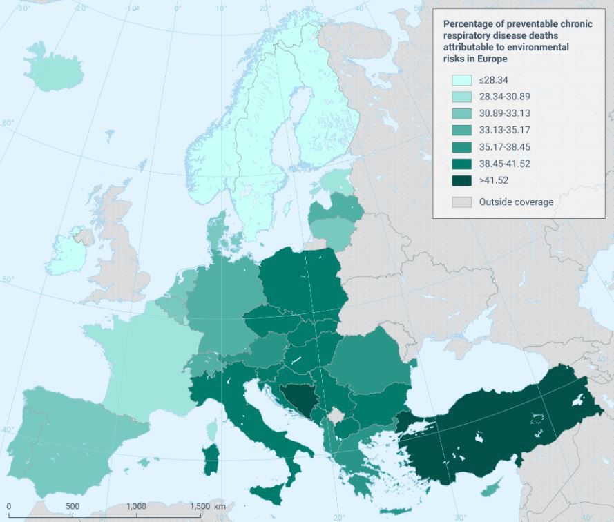 Enfermedades respiratorias crónicas en Europa