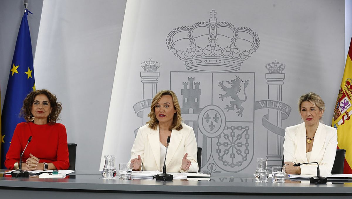 María Jesús Montero, Pilar Alegría y Yolanda Díaz (Foto. Flickr)