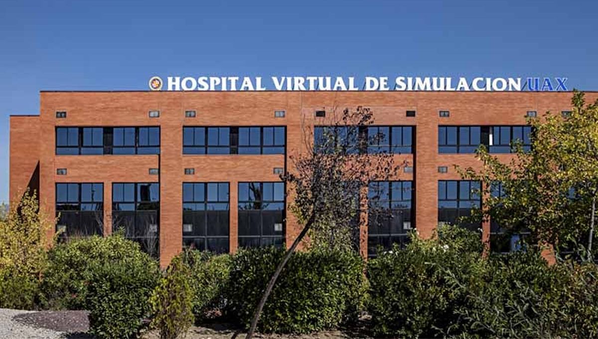 Hospital Virtual de Simulación de la UAX. donde se forma con simulaciones virtuales a los estudiantes de carreras de Ciencias de la Salud (Foto. UAX)