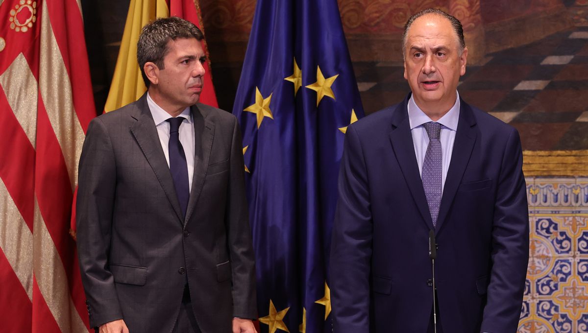 Juan Carlos Valderrama toma posesión de la nueva cartera de la consejería de Emergencias e Interior (Foto. GVA)