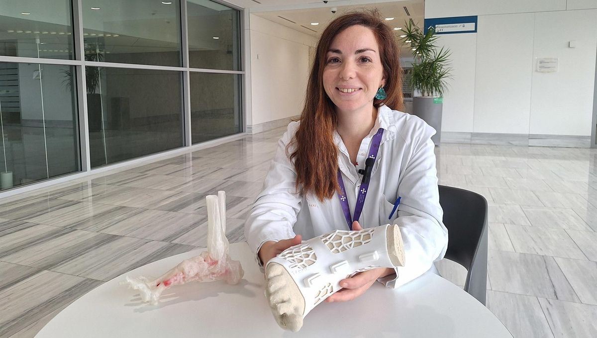 Hospital de Sant Pau realiza su primera cirugía con la ayuda de una bota 3D (Foto cedida por el hospital)