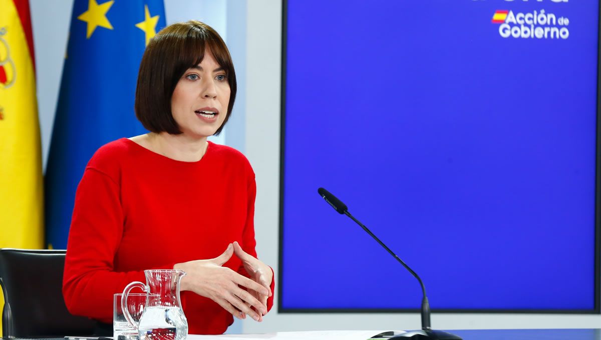 Diana Morant, en la rueda de prensa posterior al Consejo de Ministros. (Foto: Moncloa)