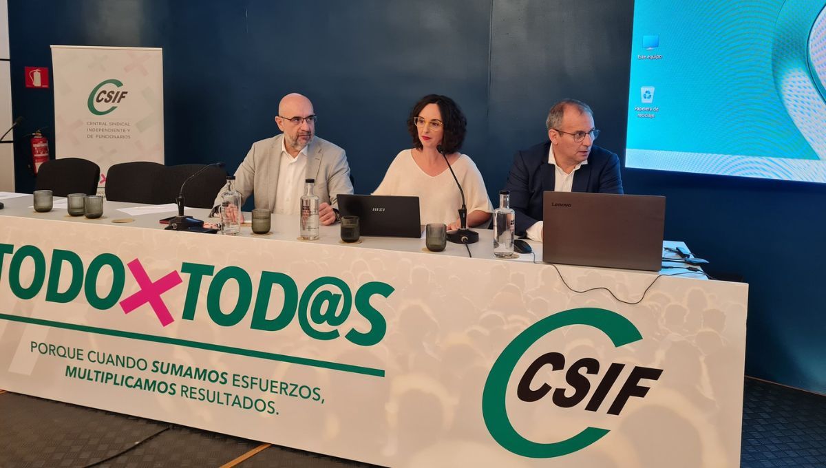 La consejera de la Central Sindical Independiente y de Funcionarios (CSIF) en Muface, Mari Carmen Espejo (Foto. @CSIFnacional)