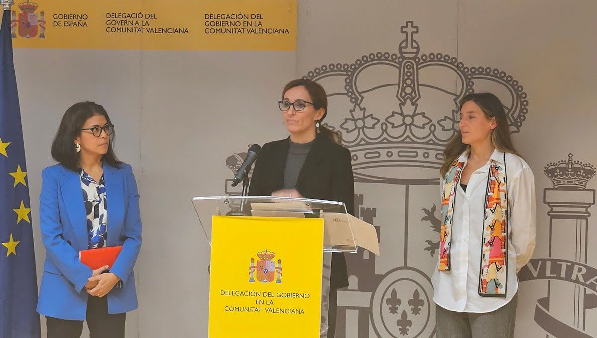 Mónica García, durante la presentación en Valencia del plan de salud mental tras la DANA. (Foto: Sanidad)