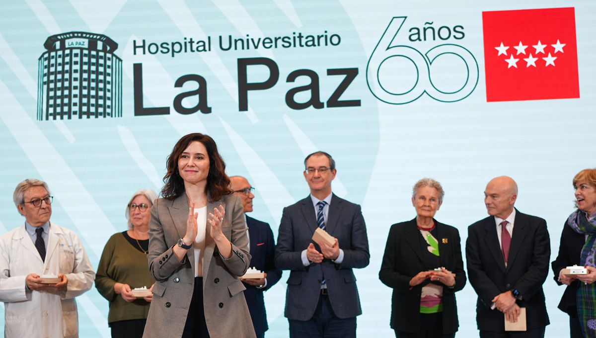 Isabel Díaz Ayuso en la celebración del 60º aniversario de La Paz. (Foto: Comunidad de Madrid)