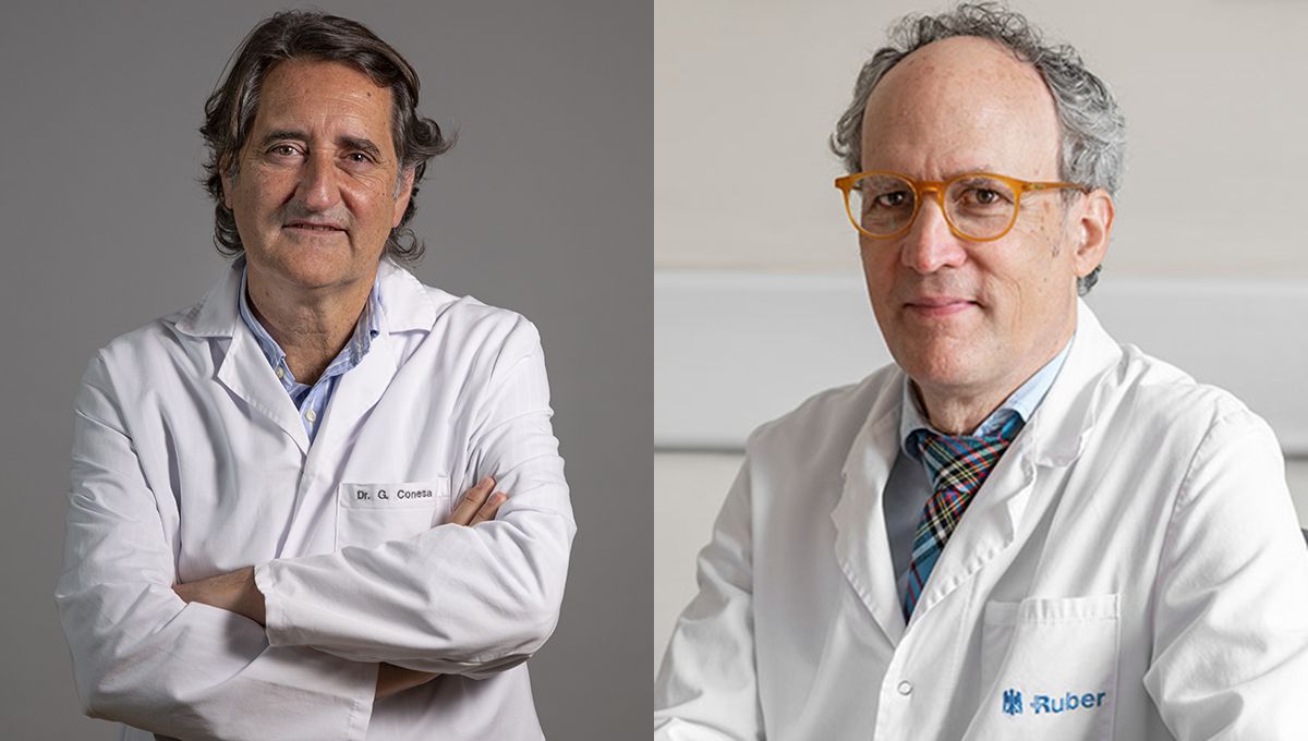 El Dr. Gerardo Conesa y el Dr. Antonio Gil expertos en cirugía de epilepsia (Foto. Quirónsalud)